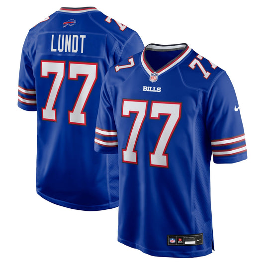 Buffalo Bills Chase Lundt Royal Team Game Jersey