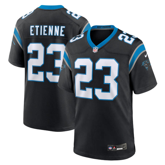 Carolina Panthers Trevor Etienne Black Team Game Jersey