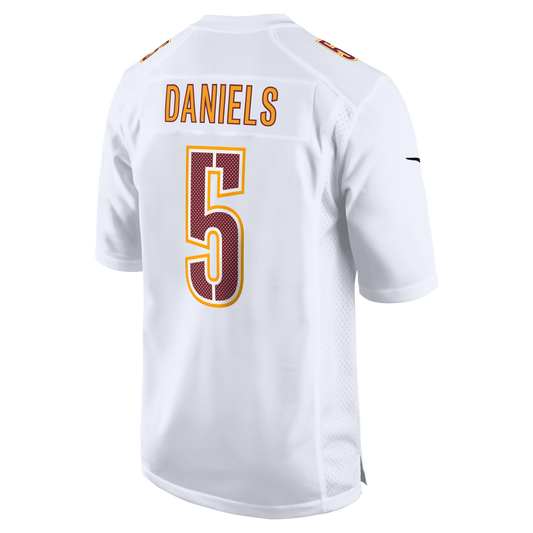 Washington Commanders Jayden Daniels Tundra White Fashion Jersey