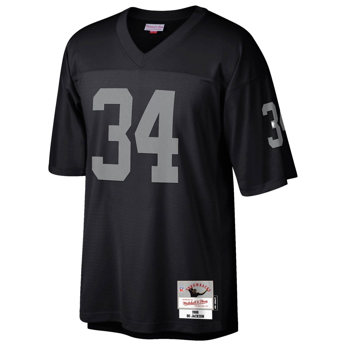 Las Vegas Raiders Bo Jackson Mitchell & Ness Black Legacy Replica Jersey