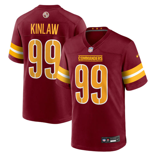 Washington Commanders Javon Kinlaw Burgundy Team Game Jersey