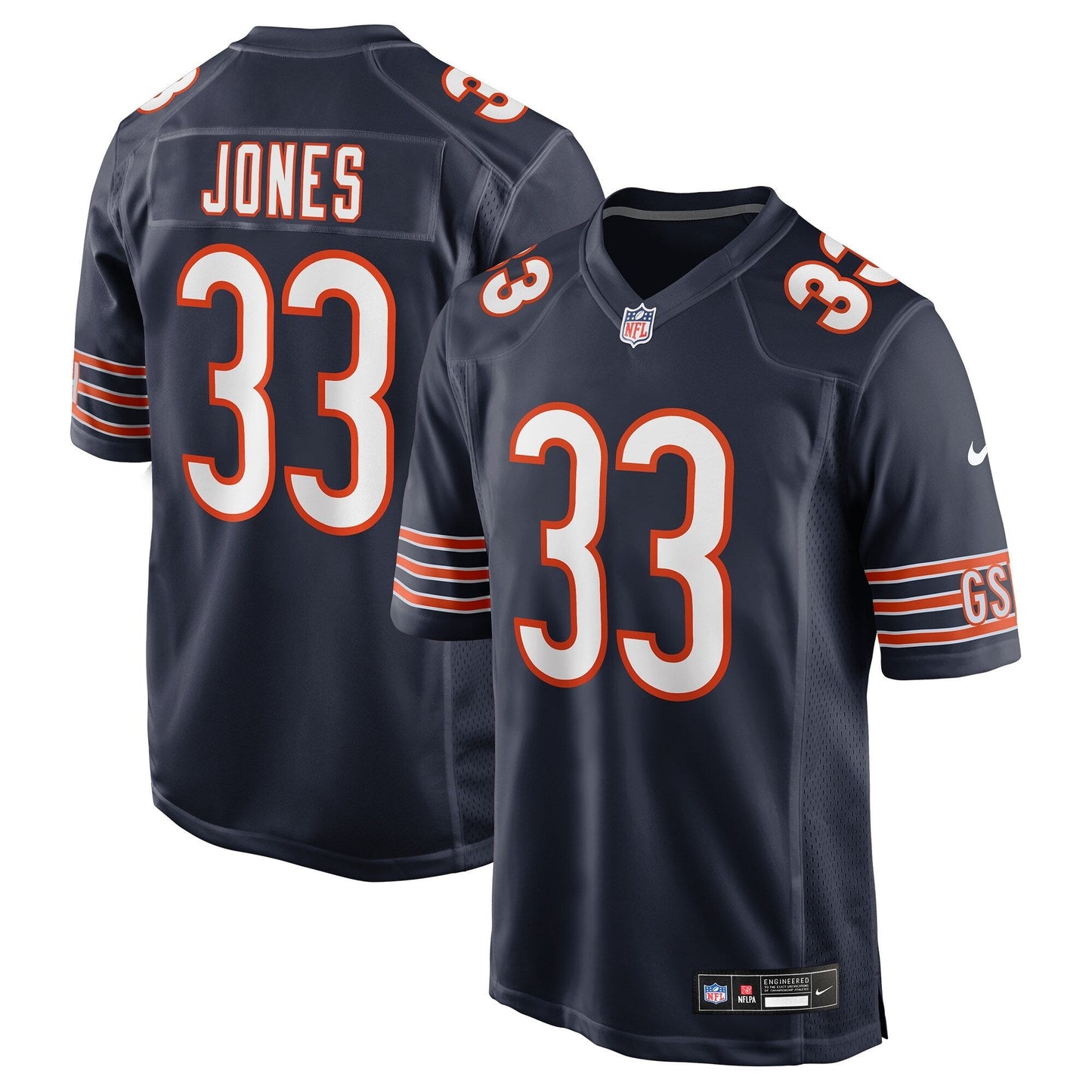 Chicago Bears Jaylon Jones Navy Team Game Jersey