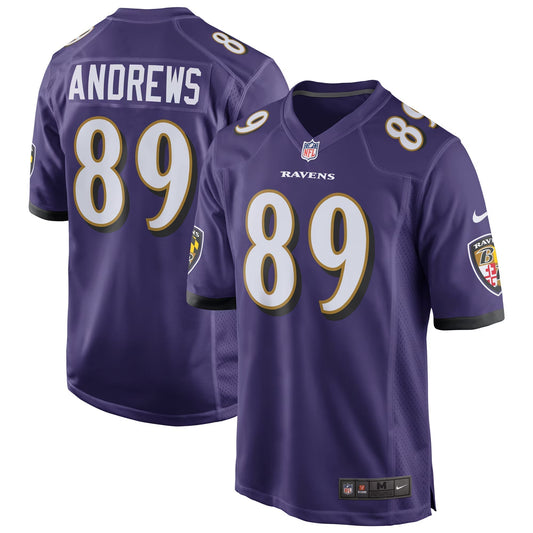 Baltimore Ravens Mark Andrews Purple Game Jersey