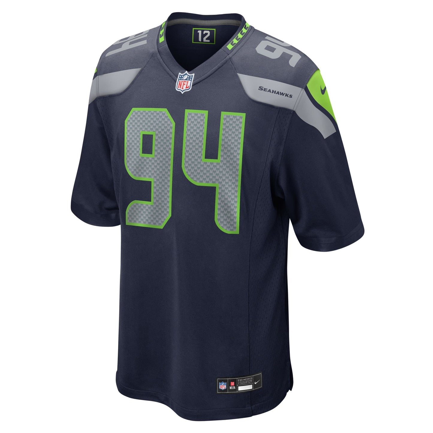 Seattle Seahawks Mike Morris College Navy Game Jersey