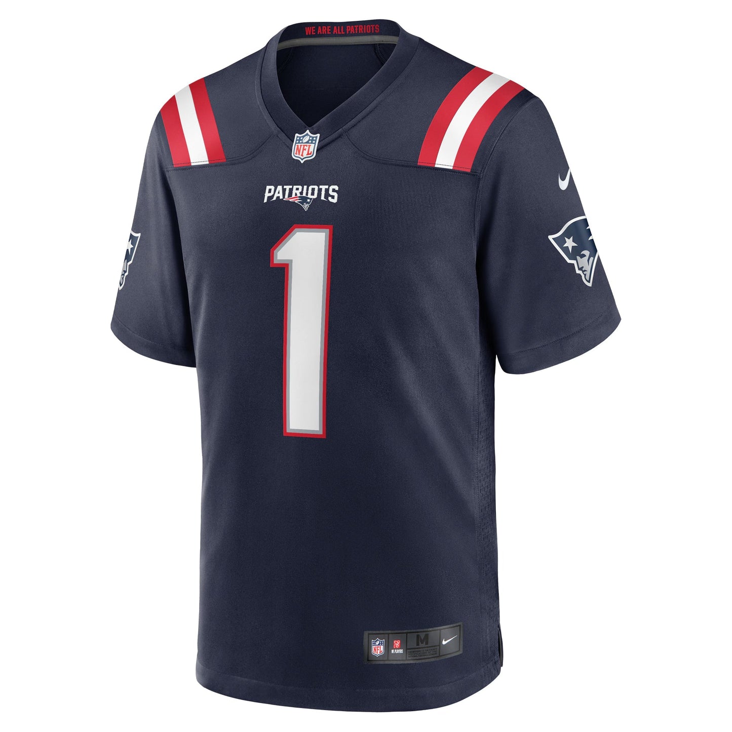 New England Patriots Ja'Lynn Polk Navy Team Game Jersey