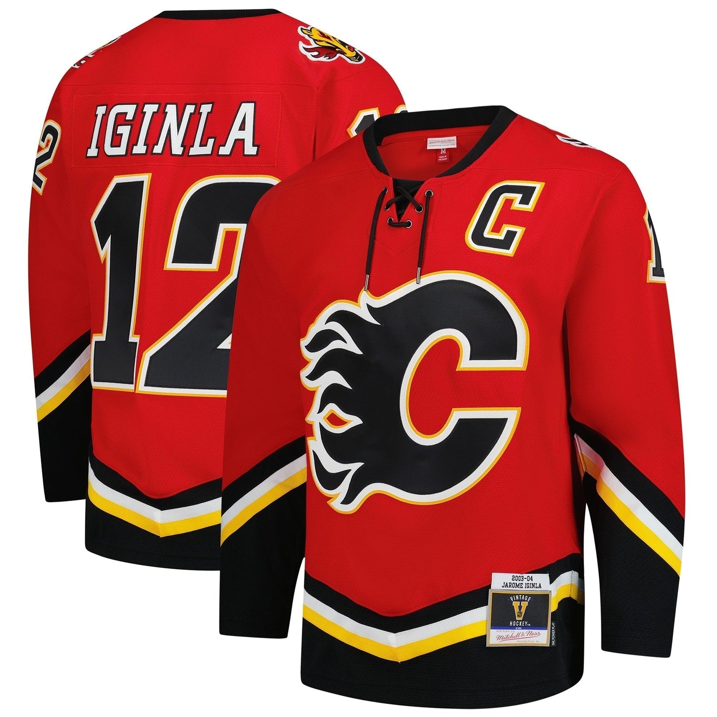 Jarome Iginla Calgary Flames Mitchell & Ness 2003-04 Power Play Jersey  Red