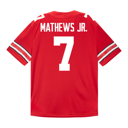 Jermaine Mathews Jr. Ohio State Buckeyes Jersey  Red