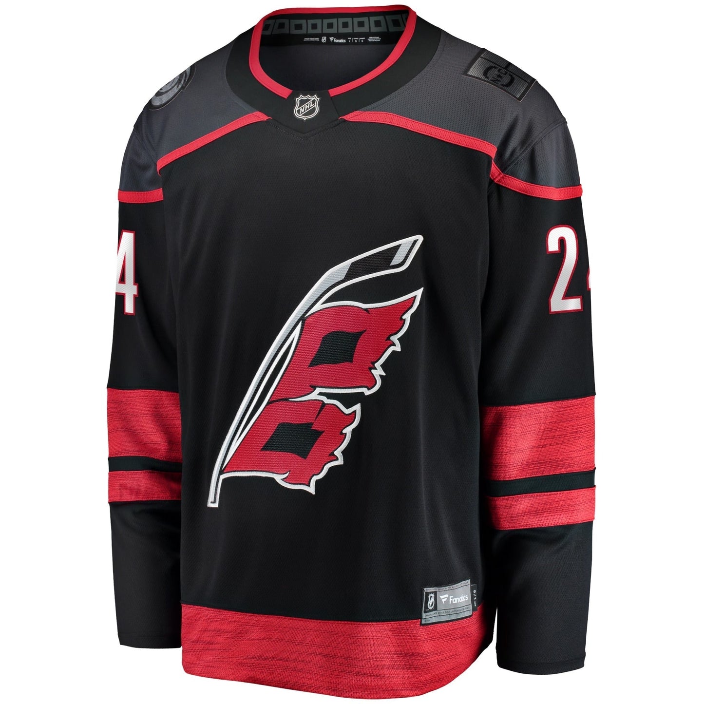 Seth Jarvis Carolina Hurricanes Fanatics Home Breakaway Jersey  Black "Warning Flag" Edition