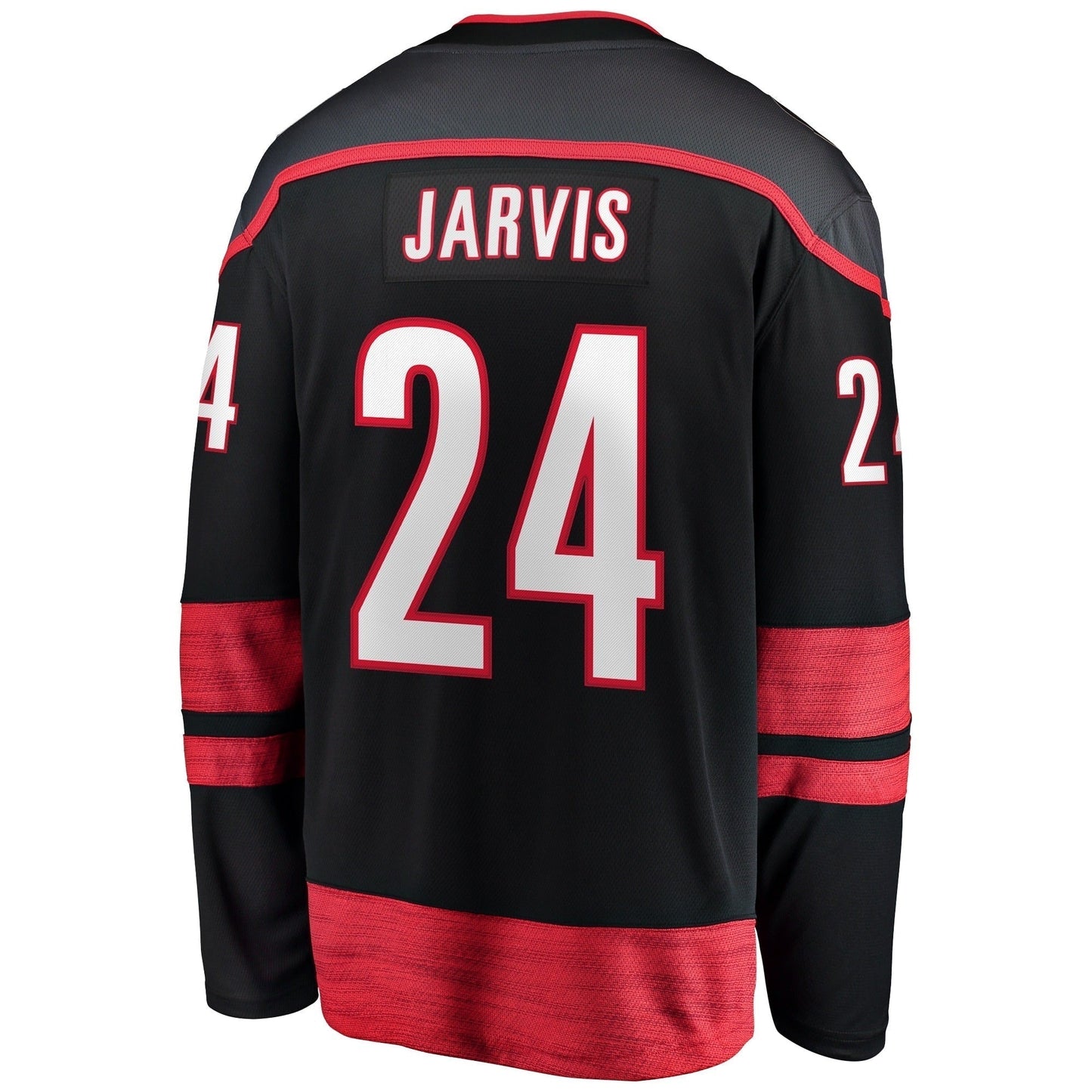 Seth Jarvis Carolina Hurricanes Fanatics Home Breakaway Jersey  Black "Warning Flag" Edition