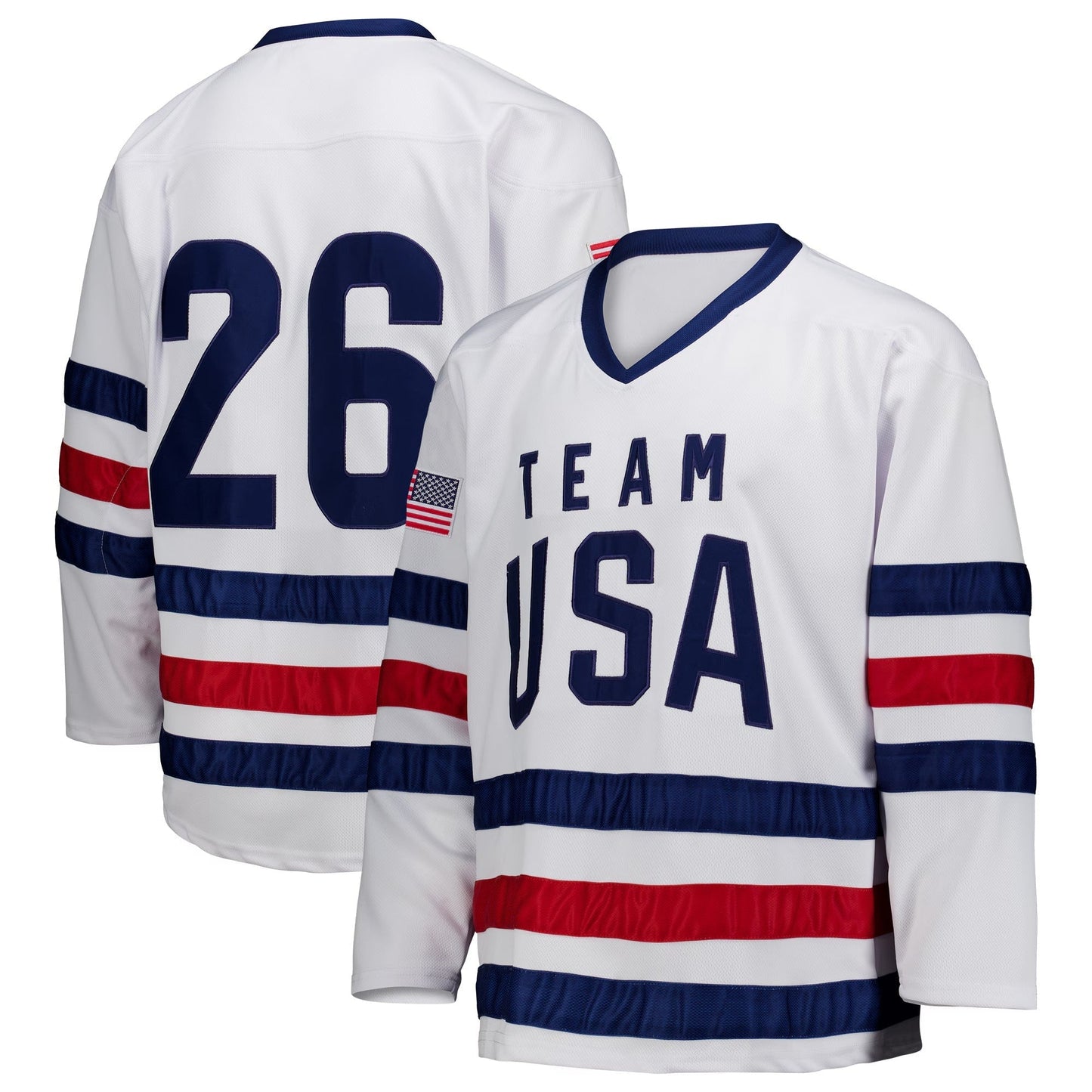 Team USA Unisex Elite Ice Hockey Jersey  Limited Edition  White/Navy/Red