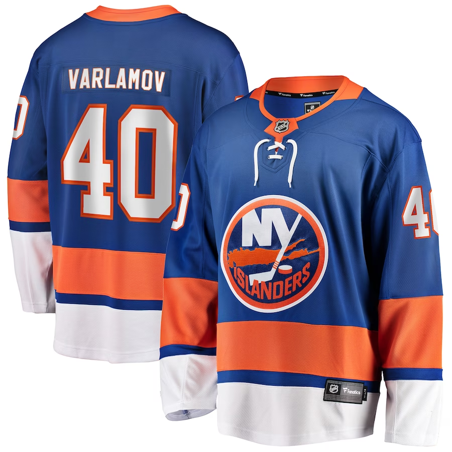 Men's New York Islanders Semyon Varlamov Royal Player Game Jersey