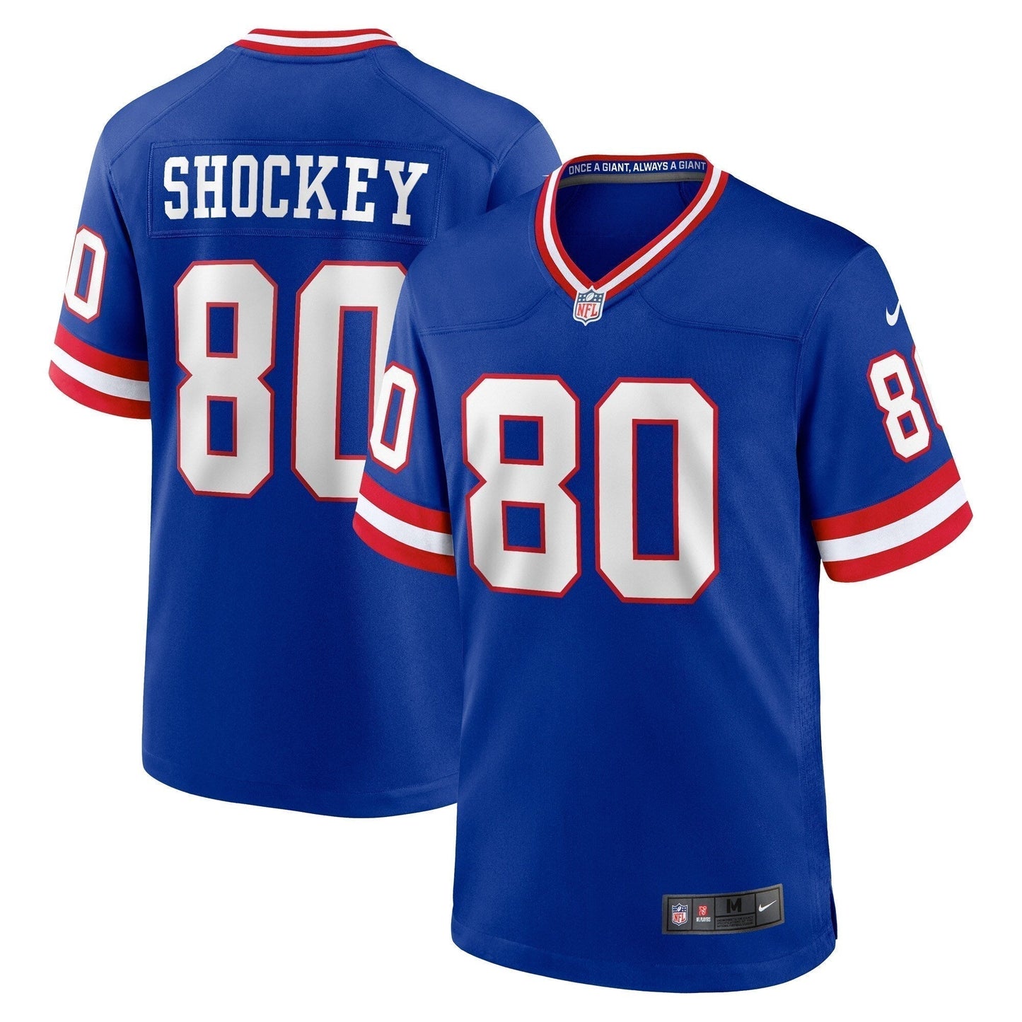 Jeremy Shockey New York Giants  Classic Retired   Game Jersey - Royal