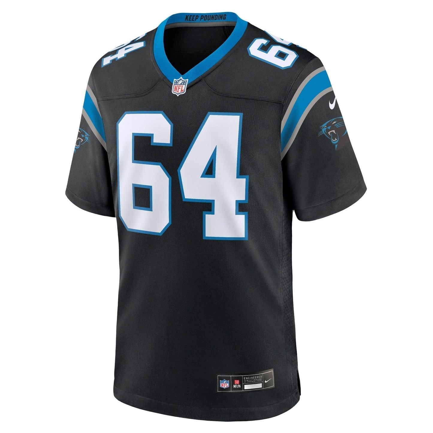 Brett Toth Carolina Panthers  Game Jersey -  Black