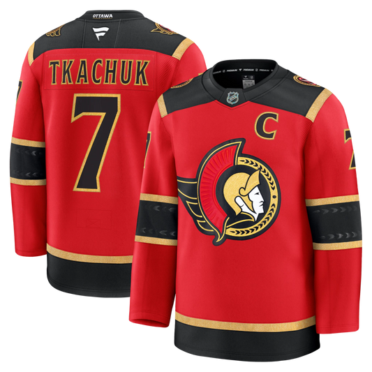 Men's Ottawa Senators Brady Tkachuk Fanatics Red Alternate Premium Jersey
