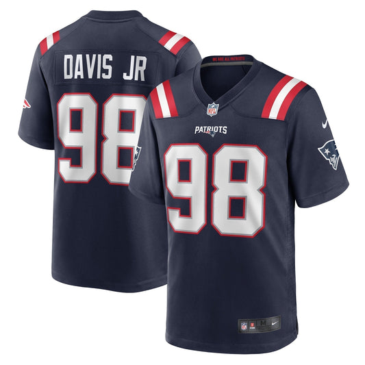 Carl Davis Jr. New England Patriots  Game   Jersey - Navy