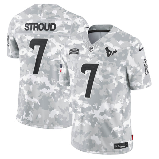 C.J. Stroud Houston Texans  2024 Salute to Service Limited Jersey - Arctic Camo