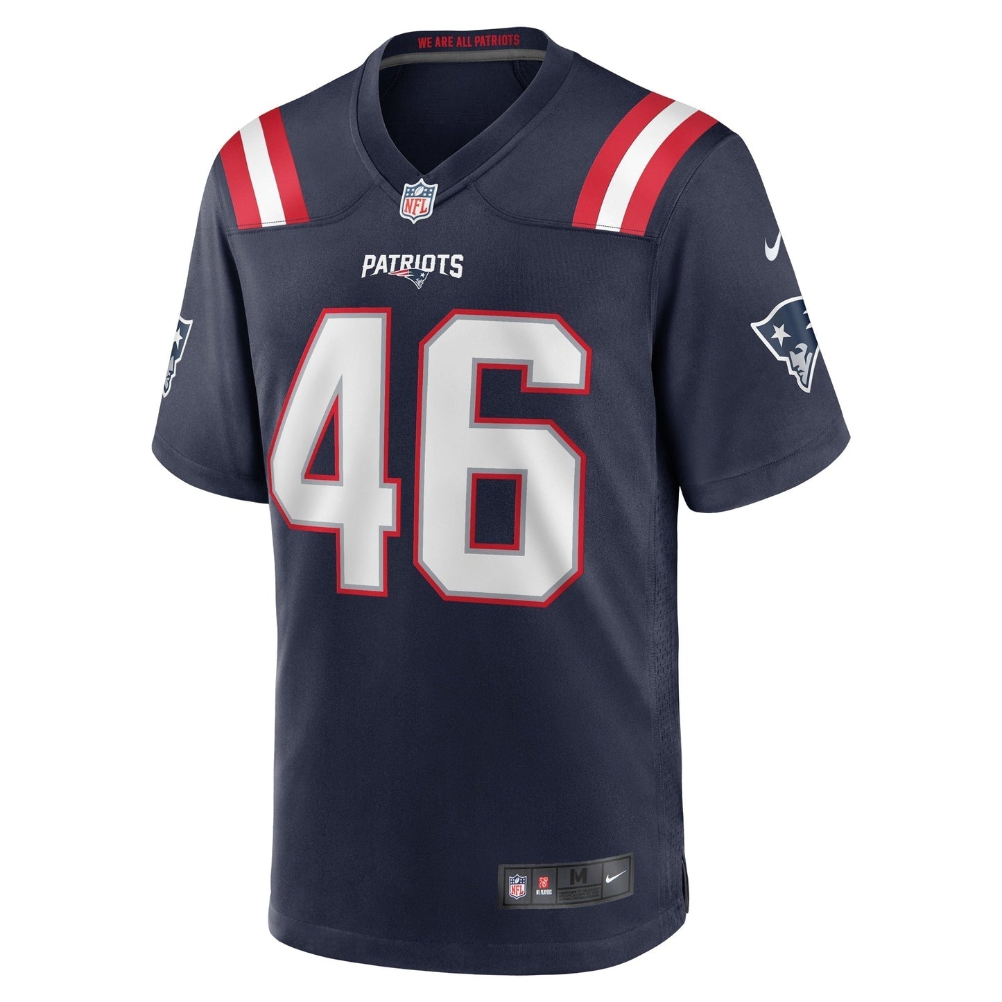 Tucker Addington New England Patriots  Home Game   Jersey - Navy