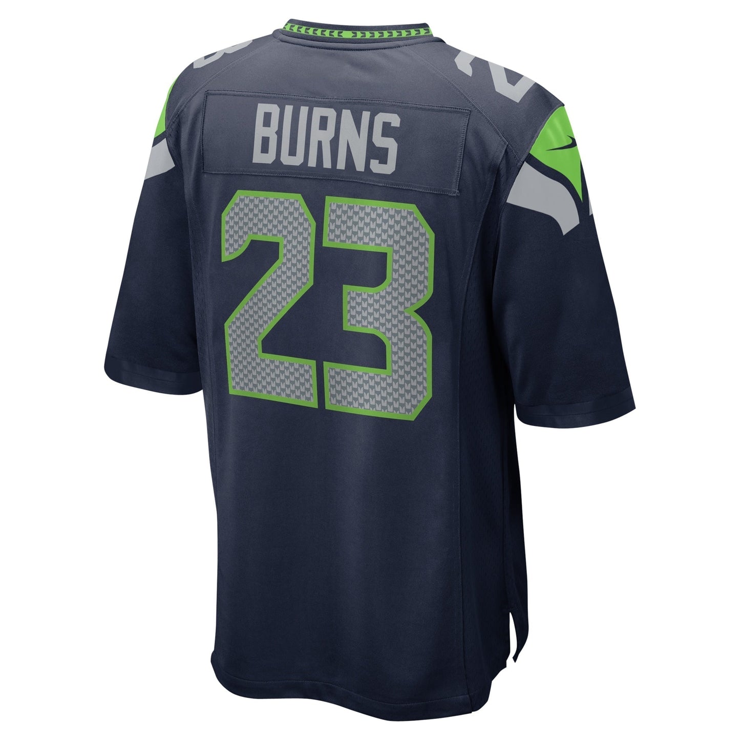 Artie Burns Seattle Seahawks   Game Jersey - College Navy