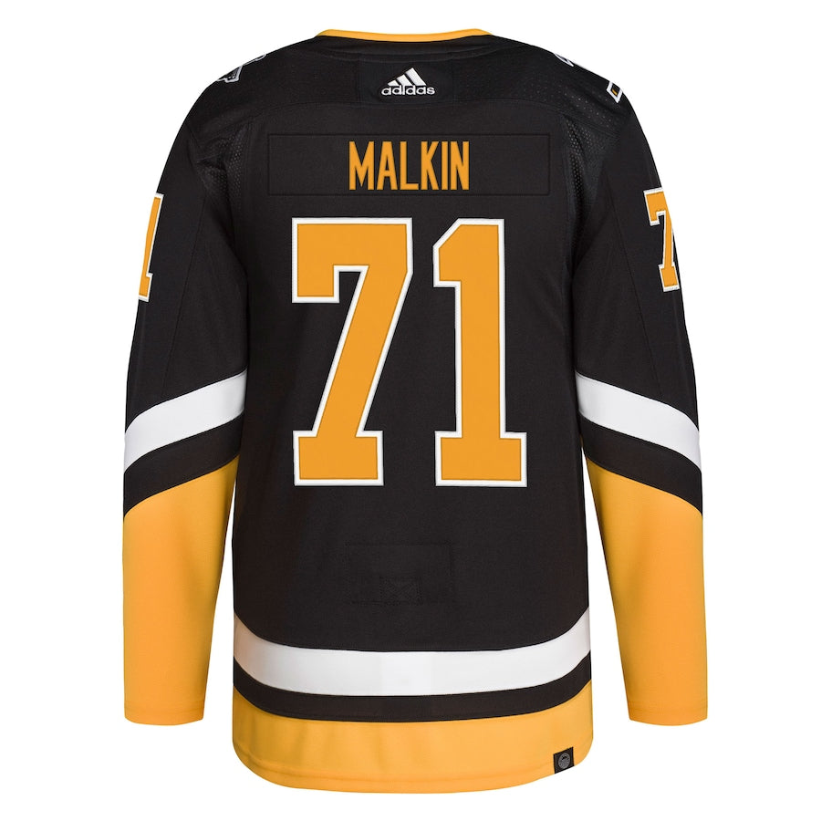 Men's Pittsburgh Penguins Evgeni Malkin  Black Alternate Primegreen Authentic Player Jersey