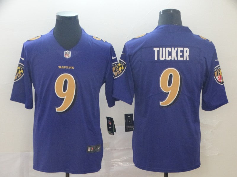 Men's Baltimore Ravens Justin Tucker Purple Alternate Game Jersey