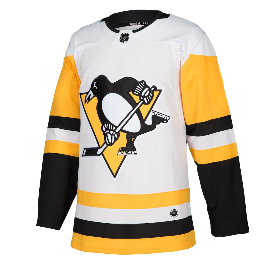 Men's Pittsburgh Penguins  White Away Authentic Blank Jersey