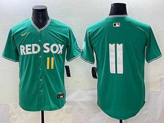 Men's Boston Red Sox Rafael Devers Green 2025 City Connect Limited Player Jersey