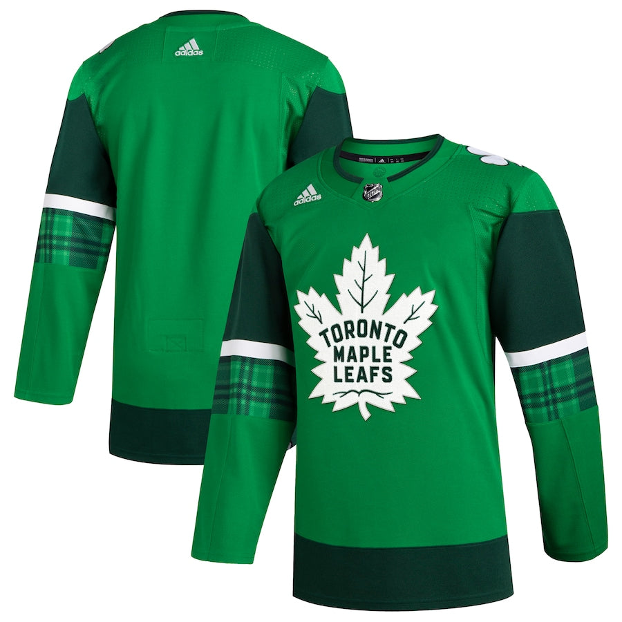 Custom Toronto Maple Leafs 2023 St. Patrick's Day Primegreen Jersey - Kelly Green