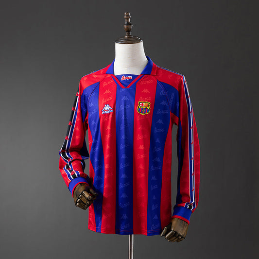 Barcelona 96/97 Home Long Sleeve Retro Jersey