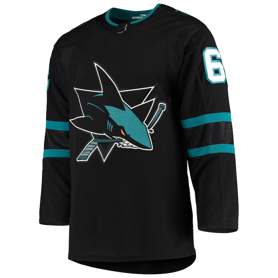 Men's San Jose Sharks Kevin Labanc  Black Alternate Authentic Jersey