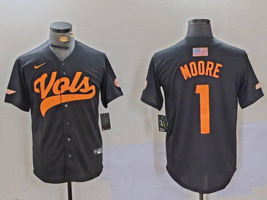 Men's Tennessee Volunteers Christian Moore Gray Game Jersey