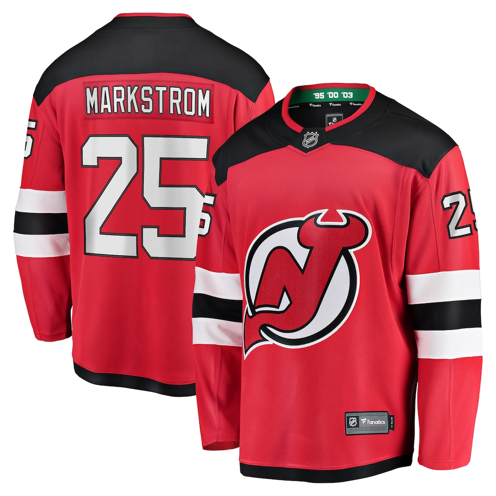 Men's New Jersey Devils Jacob Markstrom Fanatics Red Home Breakaway Player Jersey