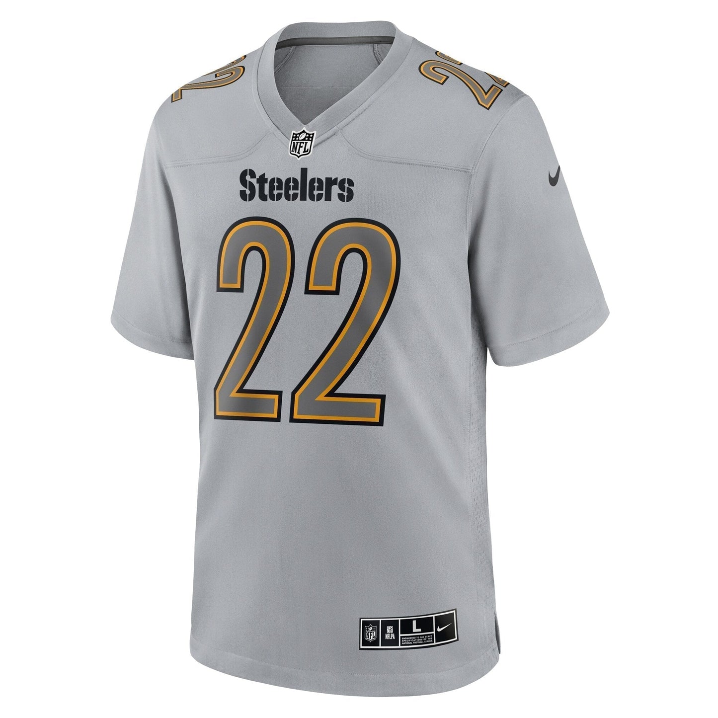 Najee Harris Pittsburgh Steelers  Atmosphere Fashion Game Jersey - Gray