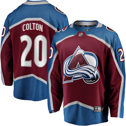 Men's Colorado Avalanche Ross Colton Maroon Home Breakaway Jersey
