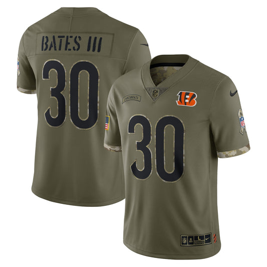 Jessie Bates III Cincinnati Bengals  Salute To Service Limited Jersey - Olive