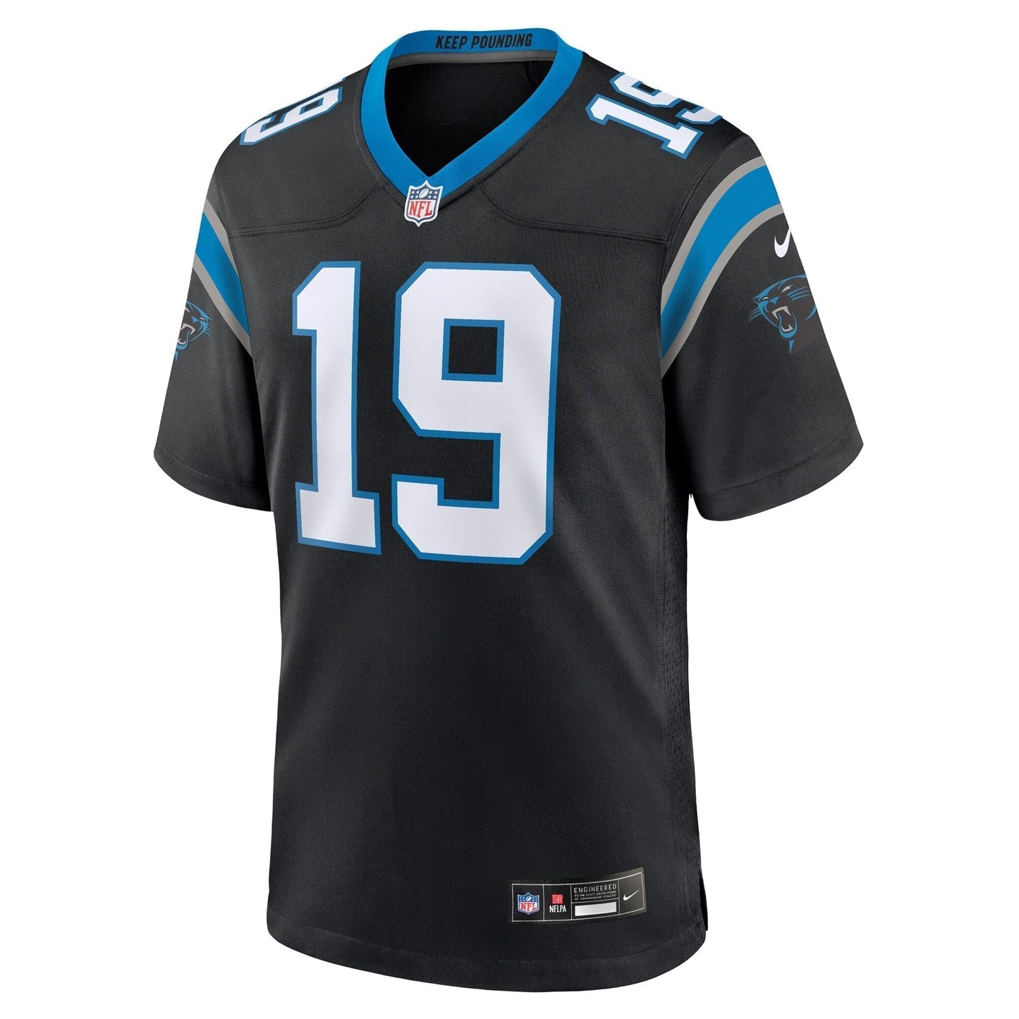 Adam Thielen Carolina Panthers  Game   Jersey - Black