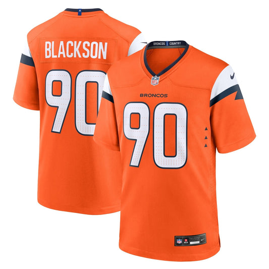 Angelo Blackson Denver Broncos  Game Jersey -  Orange
