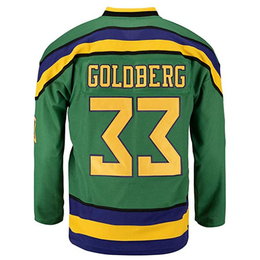 Men's Anaheim Ducks Goldberg #33 Green Breakaway Jersey1
