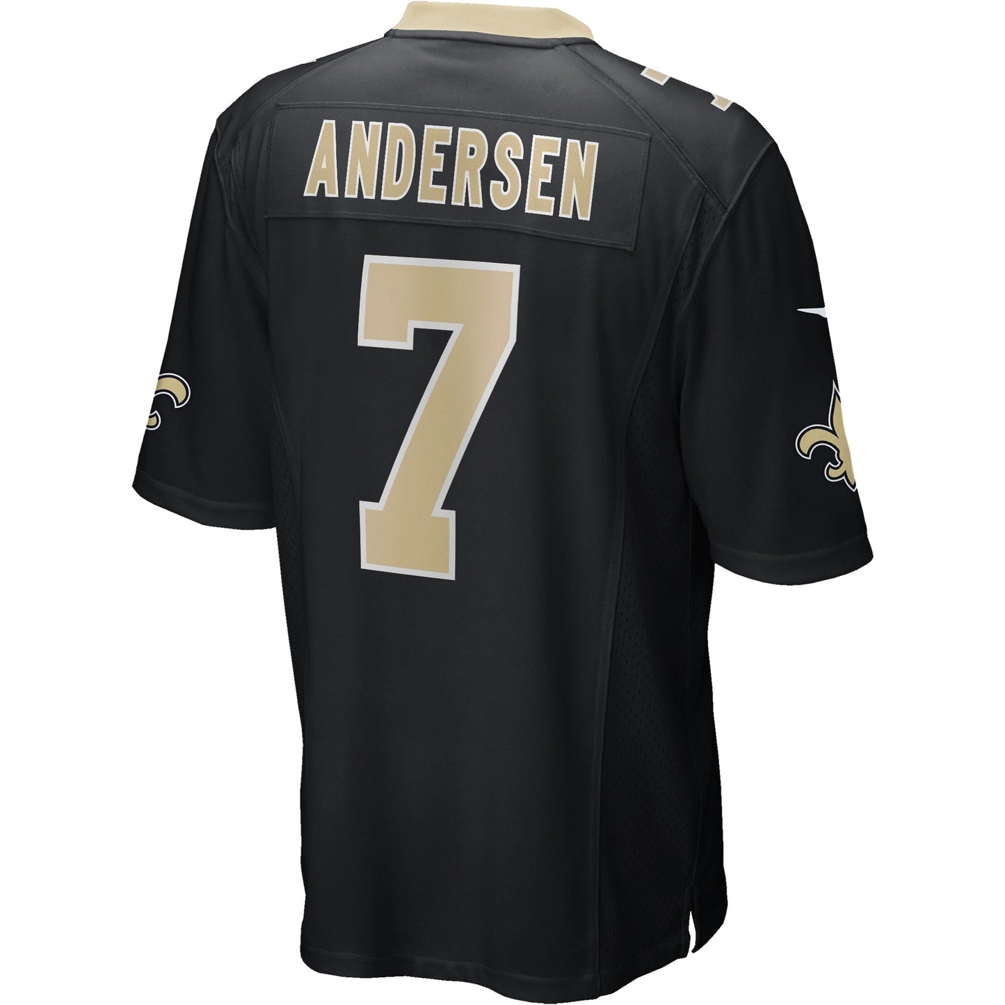 Morten Andersen New Orleans Saints  Game Retired   Jersey - Black
