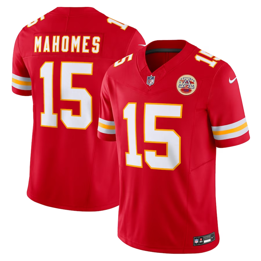 Men's Kansas City Chiefs Patrick Mahomes  Red Vapor F.U.S.E. Limited Jersey