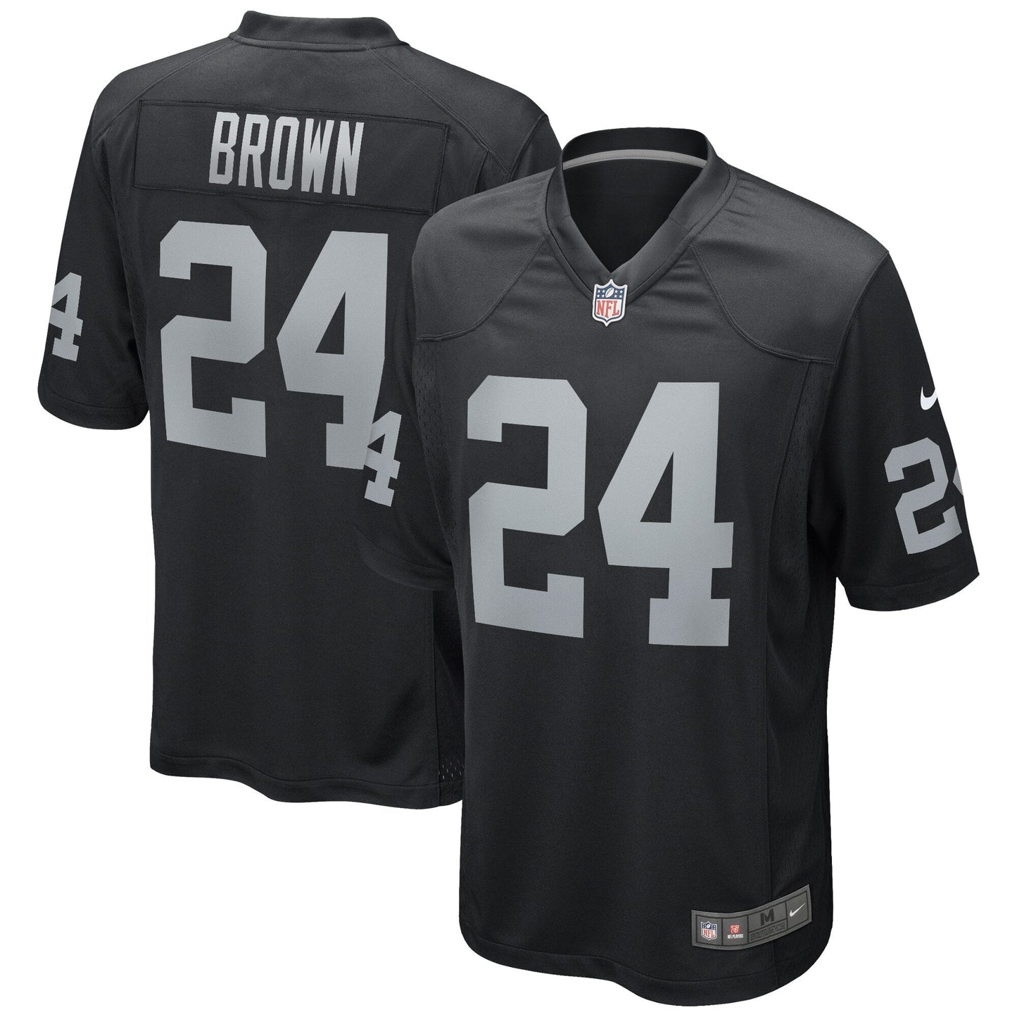 Willie Brown Las Vegas Raiders  Game Retired   Jersey - Black