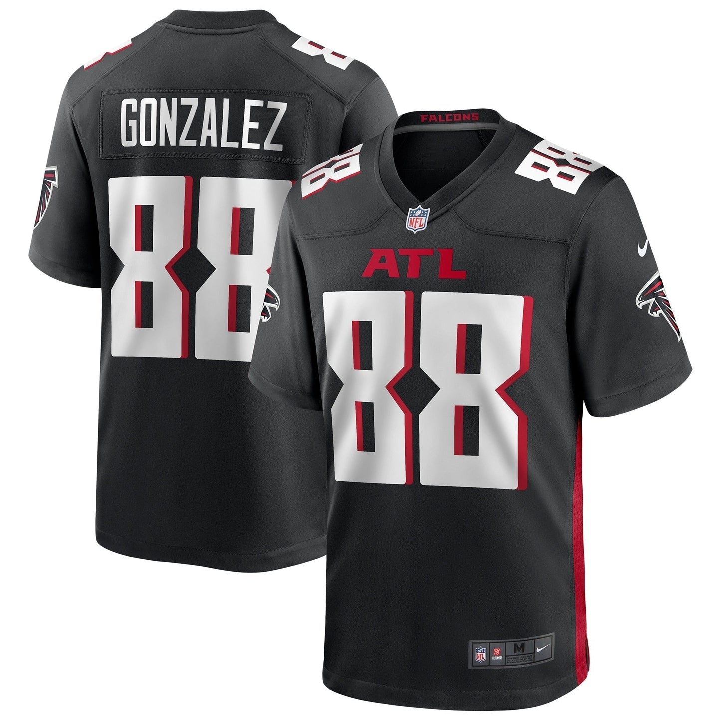 Tony Gonzalez Atlanta Falcons  Game Retired   Jersey - Black