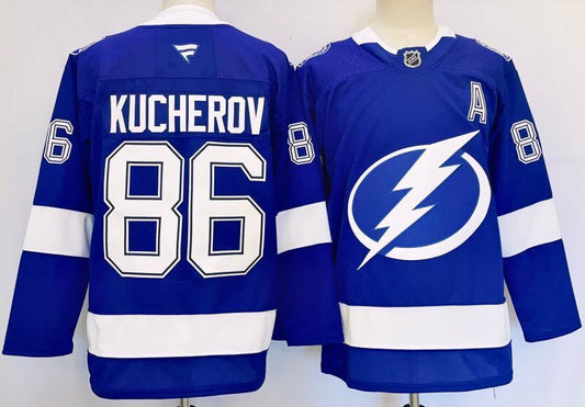 Men's Tampa Bay Lightning Nikita Kucherov Fanatics Blue Player Jersey
