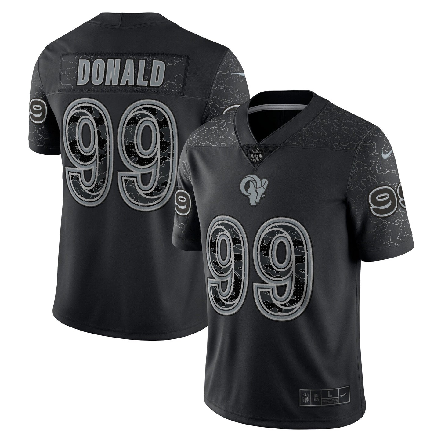Aaron Donald Los Angeles Rams  RFLCTV Limited Jersey - Black