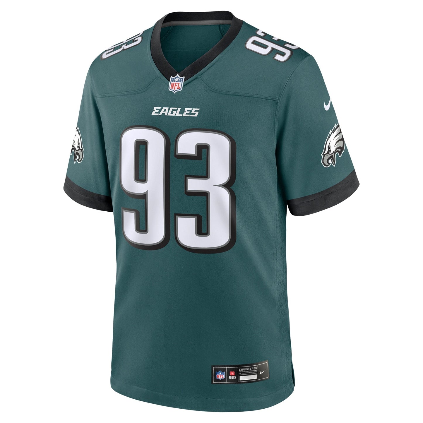 Milton Williams Philadelphia Eagles  Team Game Jersey - Midnight Green