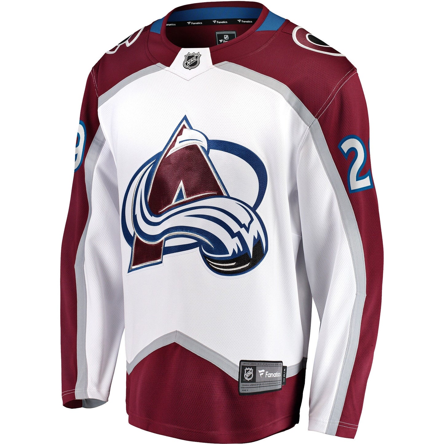 Nathan MacKinnon Colorado Avalanche Away Premier Breakaway  Jersey - White