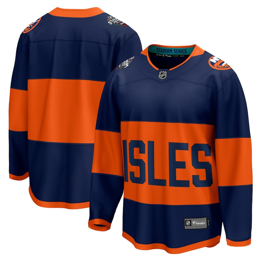 New York Islanders 2024 NHL Stadium Series Breakaway Blank Jersey  Navy