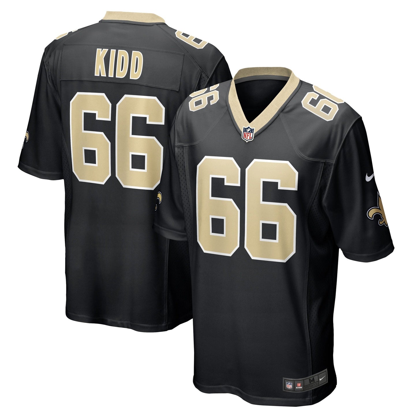 Lewis Kidd New Orleans Saints  Game   Jersey - Black