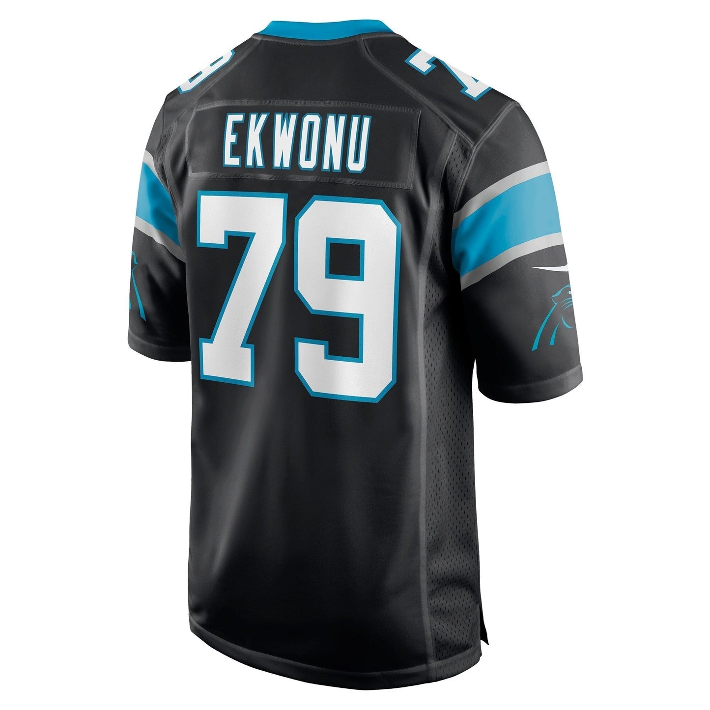 Ikem Ekwonu Carolina Panthers    Game Jersey - Black