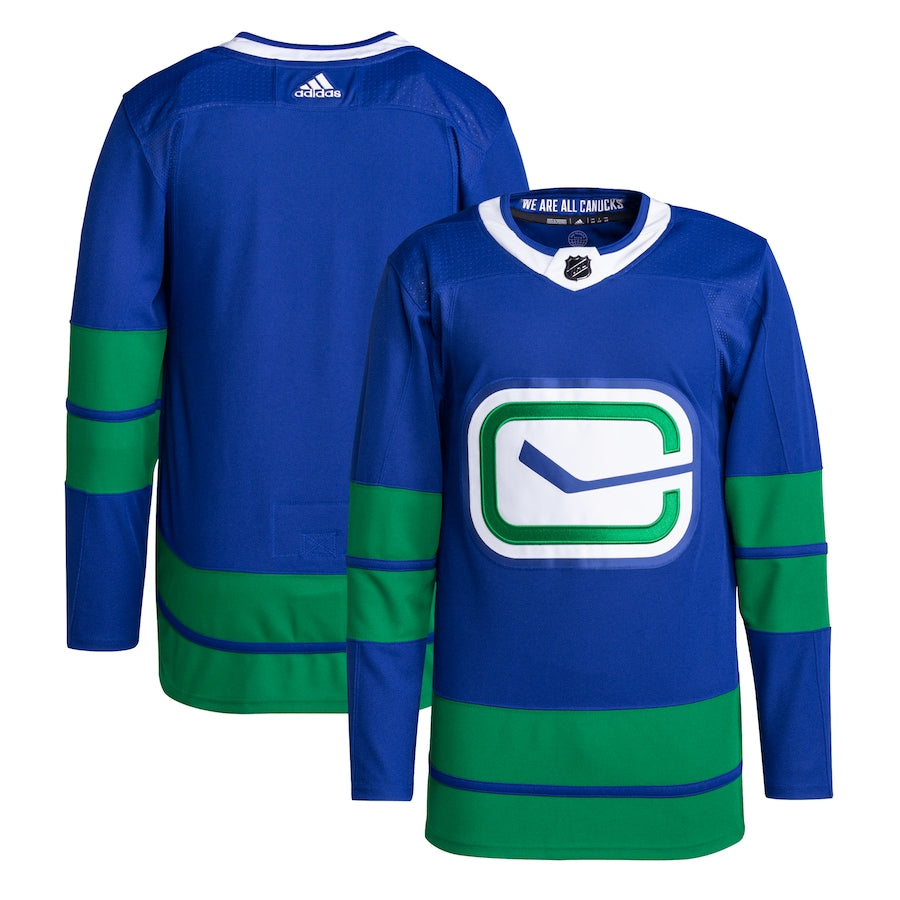 Men's Vancouver Canucks  Blue Alternate Primegreen Authentic Blank Jersey
