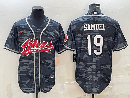 Men's San Francisco 49ers Deebo Samuel Grey Camouflage Game Jersey Joint Edition